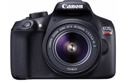 Canon EOS Rebel T6 Digital SLR Camera Kit with EF-S 18-55mm f/3.5-5.6 is II Lens Black