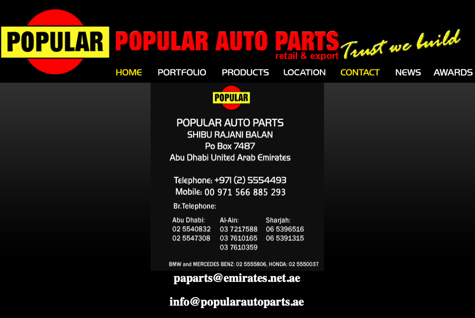 Popular Auto Parts