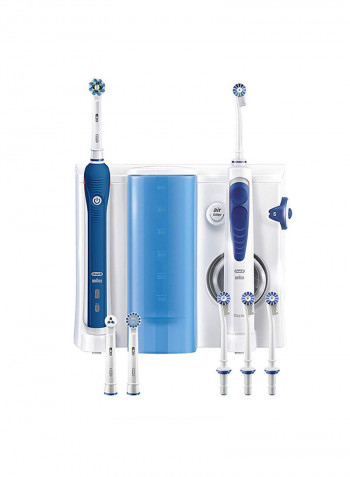 Health Center Oxyjet Cleaning System With Pro 2000 Electric Toothbrush White/Blue