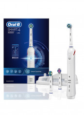 Smart 4 Rechargeable Tooth Brush With Bluetooth Connectivity White