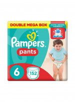 Pampers Pants Diapers, Size 6, Extra Large, 16+ kg, Double Mega Box, 152 Diapers