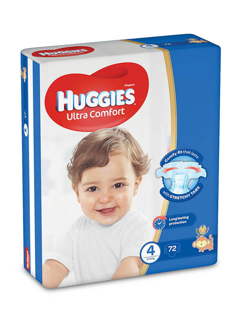 Ultra Comfort Diapers, Size 4, Jumbo Pack, 8-14 kg, 144 Diapers