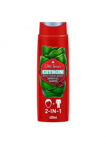 Pack Of 6 Citron Shower Gel And Shampoo 400ml