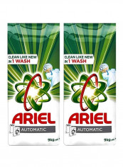 Automatic Powder Laundry Detergent, Original Scent, 9Kg Pack Of 2