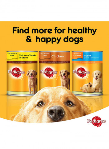 Chicken In Gravy Wet Dog Food Can 400g Pack of 24