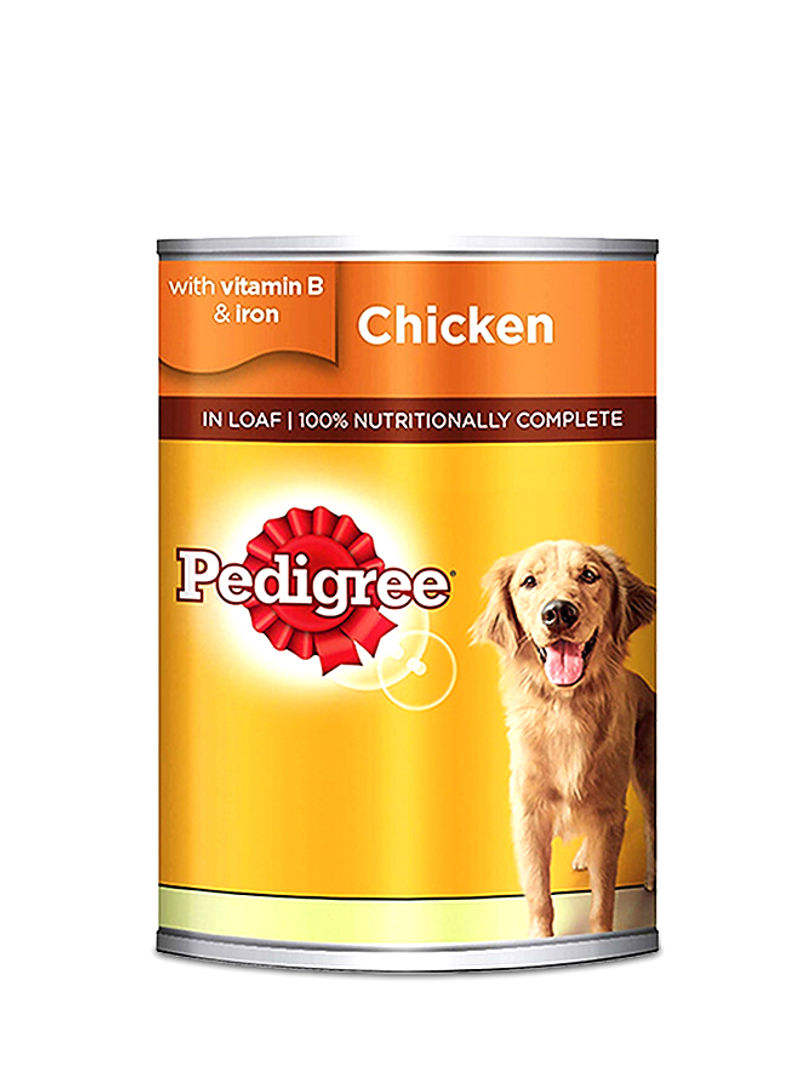 Chicken Loaf Wet Dog Food Can 400g Pack of 24