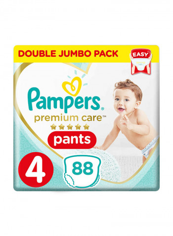 Pampers Premium Care Pant Diapers, Size 4, 9-14kg, Value Pack, 88 Count