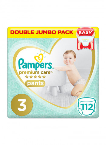 Pampers Premium Care Pants Diapers, Size 3, Midi, 6-11 kg, 112 Diapers