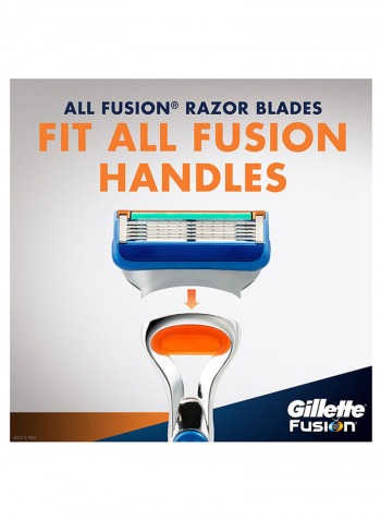 Fusion Men’S Razor & 10 Blades Refills Multicolour