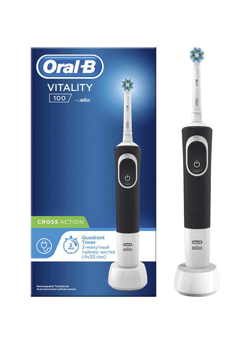 Vitality Electric Rechargeable Toothbrush Black