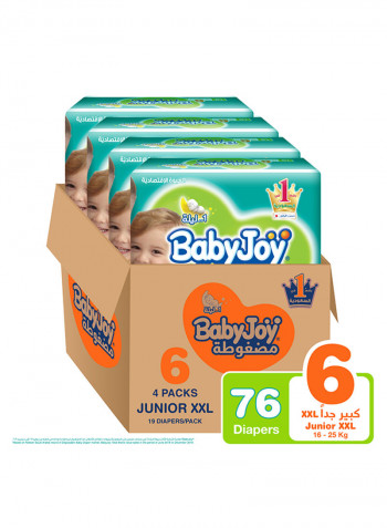 Tape Diaper, Size 6, XXL, 16+ Kg, Value Pack, 76 Diapers