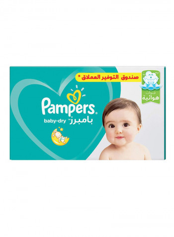 Baby-Dry Diapers, Size 4+, Maxi+, 10-15kg, Giant Pack, 112 Count