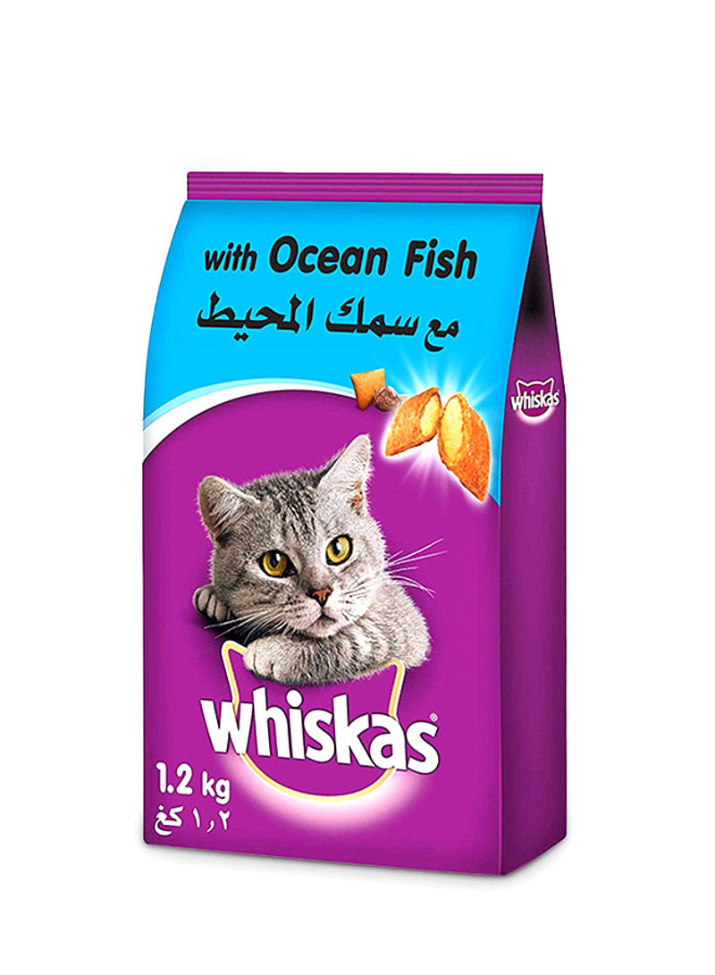 Ocean Fish Dry Cat Food Adult 1+ years 1.2kg Pack of 6