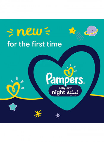 Baby-Dry Night Diapers, size 6, 14+kg, 66 count