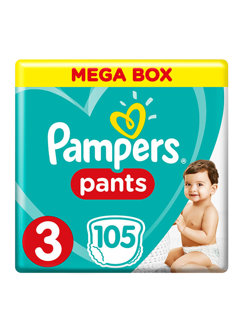 Pants Diapers, Size 3, Midi, 6-11kg, 105 Count