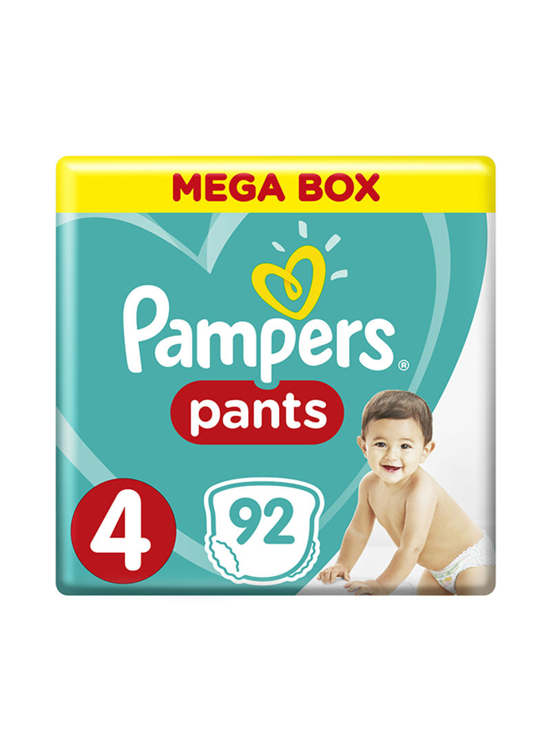 Pants Diapers, Size 4, Maxi, 9-14kg, 92 Count