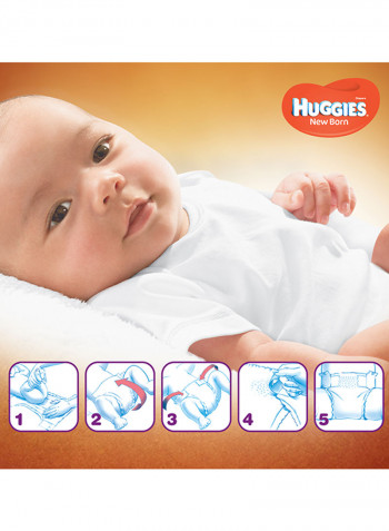 New Born Diapers, Size 2, Value Pack, 4-6 kg, 128 Diapers