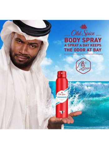 Pack Of 6 White Water Deodorant Body Spray 150ml