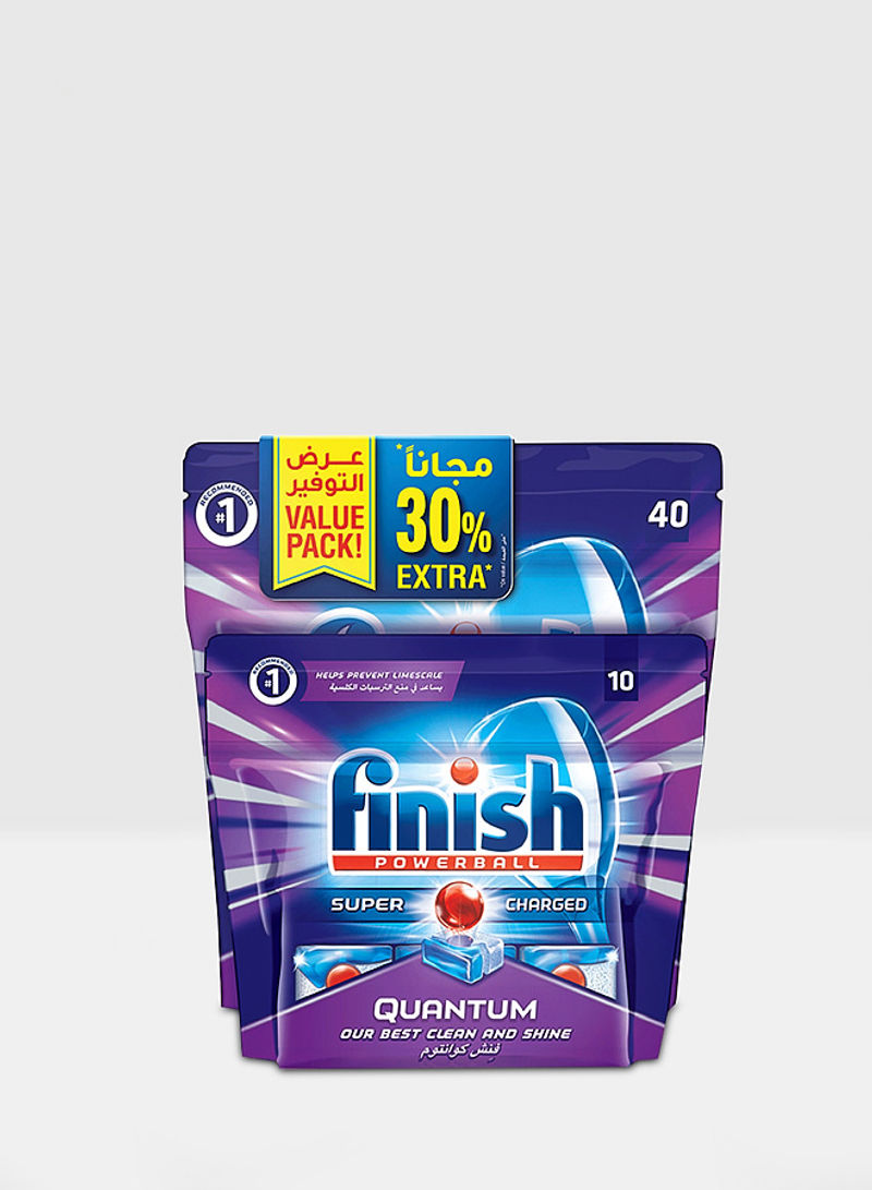 Quantum Dishwasher Detergent 40+10 Tablets
