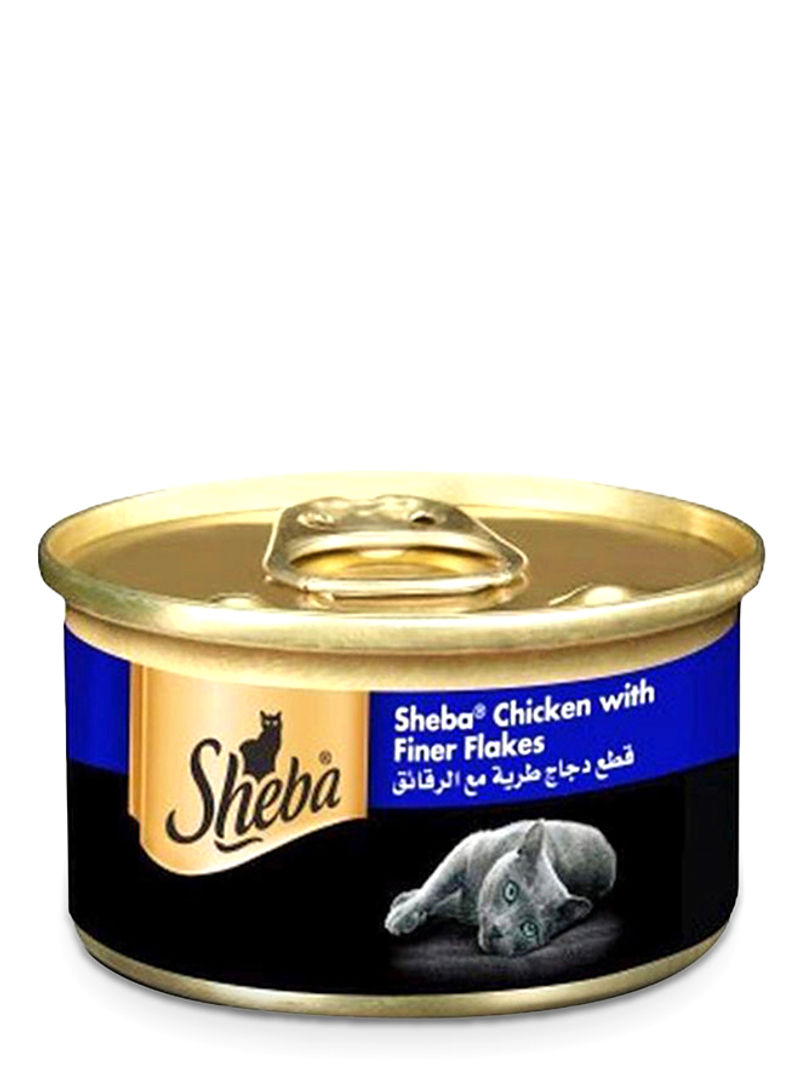 Chicken With Finer Flakes Cat Food Can 85g Pack of 24