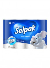 Super Soft Toilet Paper 140 Sheets x 3Ply, Pack of 96 Rolls White