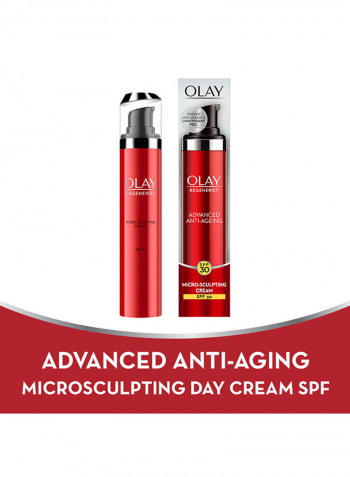 Face Moisturizer Regenerist Micro-Sculpting Day With SPF30 50ml And Advanced Anti-Ageing Cream 50ml And Beauty Bag