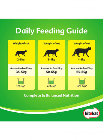 Tuna Flavour Dry Adult Cat Food 1.4kg Pack of 6
