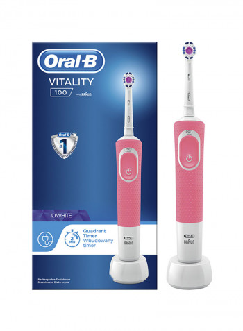 Vitality Electric Rechargeable Toothbrush Pink