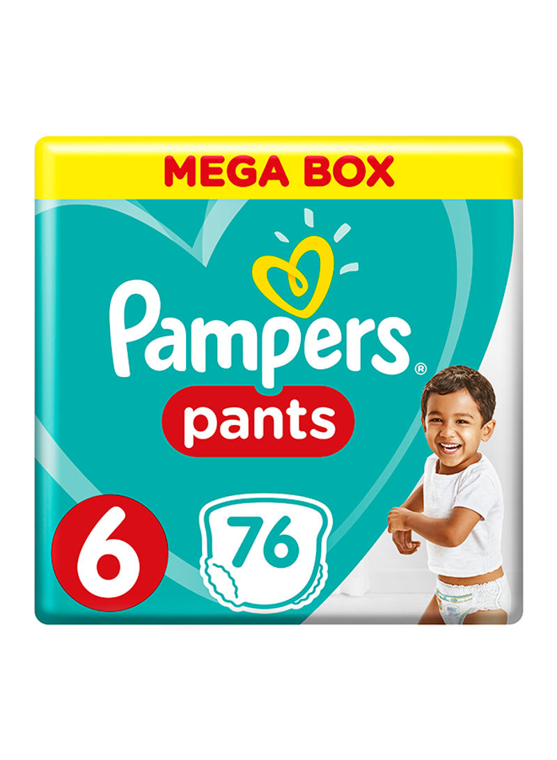 Pants Diapers, Size 6, Extra Large, 16+ kg, Mega Pack, 76 Count
