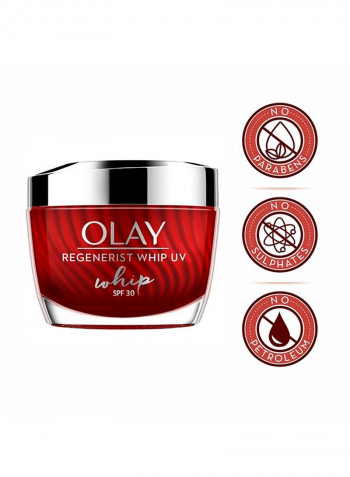 Regenerist Whip Lightweight Face Moisturiser Without Greasiness With Hyaluronic Acid  SPF30 White 50g