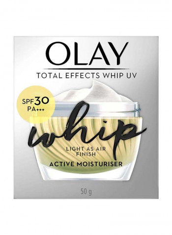 Total Effects Whip Lightweight Face Moisturiser Without Greasiness SPF 30 White 50g