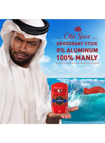 Pack Of 6 Captain Deodorant Stick 50ml