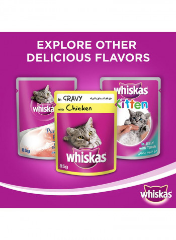 Tender Bites Favourite Selection In Gravy Wet Cat Food Pouch 85g Pack of 48 Brown 85g