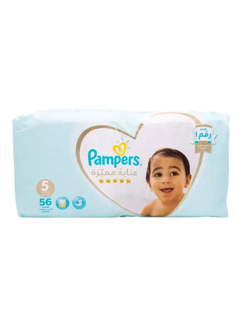 Premium Care Diapers, Size 5, Junior, 11-16 kg, Super Saver Pack, 56 Count