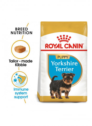 Yorkshire Terrier Puppy Dry Dog Food 1.5kg Brown