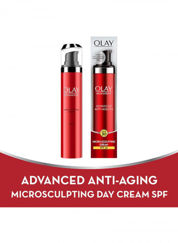 Regenerist Micro-sculpting Cream With SPF30 With Moisturizer 50ml Pack of 2
