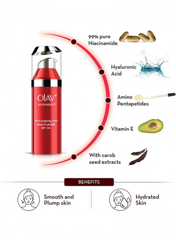 Regenerist Micro-sculpting Cream With SPF30 With Moisturizer 50ml Pack of 2