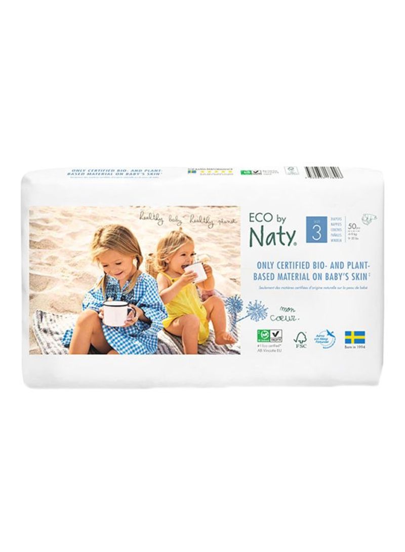 Eco Diapers, Size 3, 4-9 kg, 50 Count