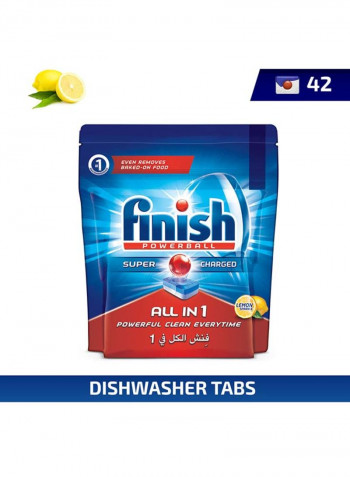 All in One Lemon Dishwasher Detergent 42 Tablets