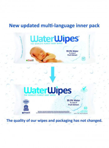 Original Baby Wipes, 4 Pack Of 60 Wipes (240 Wipes)