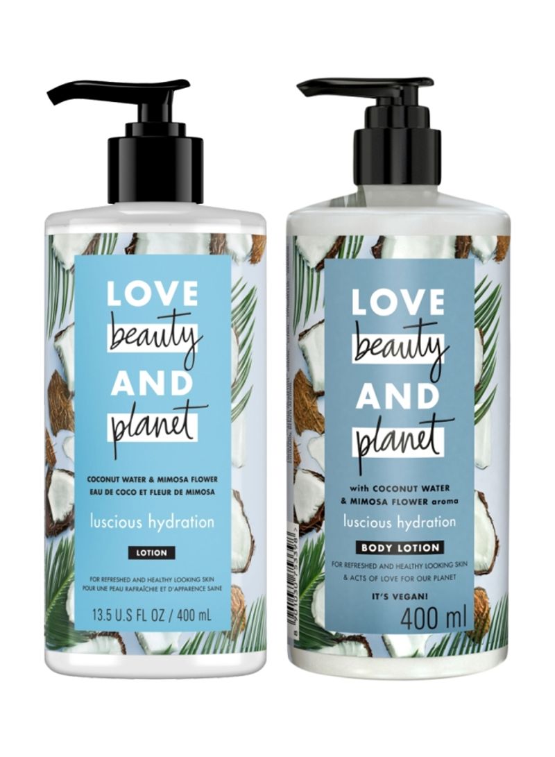 Pack Of 2 Luscious Hydration Body Gel And Lotion 2x400ml