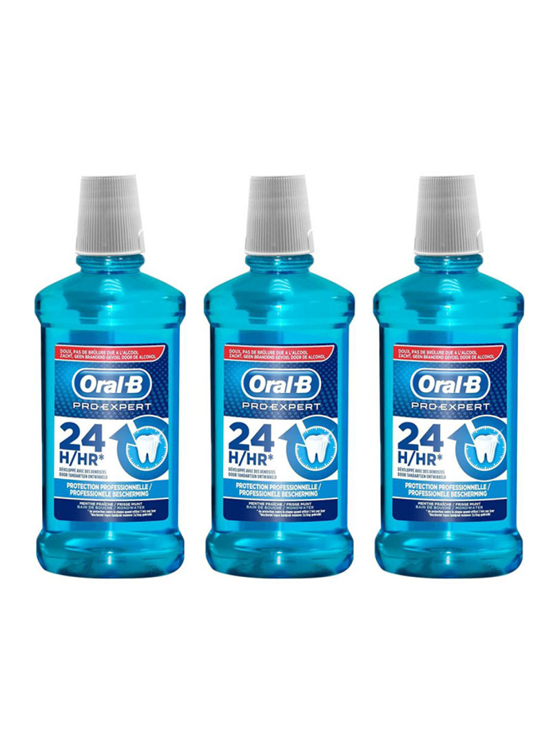Pack Of 3 Pro Expert Strong Teeth Mouthwash 3x500ml