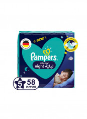 Baby-Dry Night Diapers, Size 5, 12-17kg, 58 Count