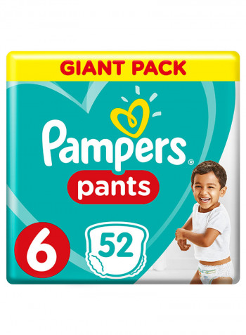 Pampers Pants Diapers, Size 6, Extra Large, 16+ kg, Giant Pack, 52 Diapers