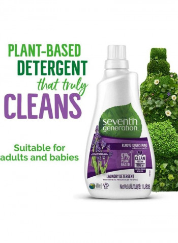 Pack Of 3 Plant-Based Concentrated Laundry Detergent - Fresh Lavender Clear 3x1L