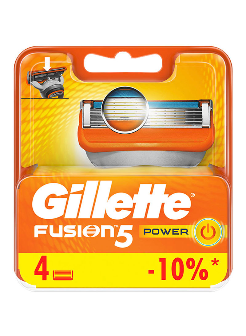 Fusion Power Replacement Blades, 4 Cartridges