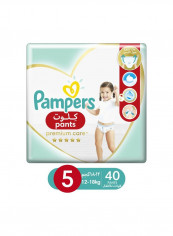 Premium Care Pants Diapers, Size 5, Junior, 12-18kg, Jumbo Pack, 40 Count