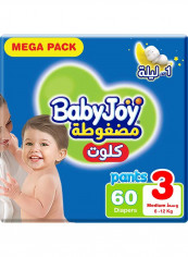Cullotte Pants Diaper, Mega Pack Medium Size 3, 6 -12 Kg, 60 Diapers