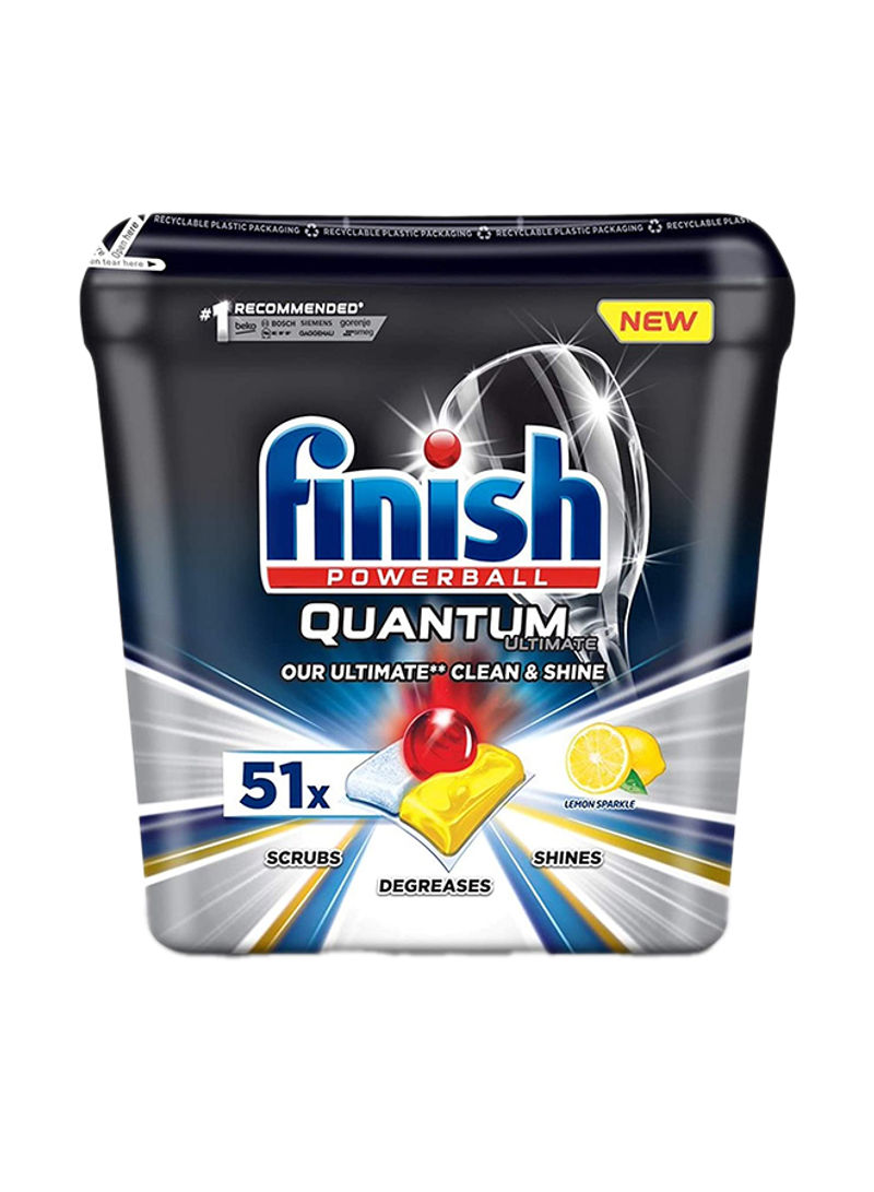 Quantum Ultimate Dishwasher 51 Tablets Lemon