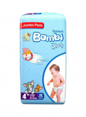 Baby Diapers Jumbo Pack Size 4+, Large, 10-18Kg, 58 Count